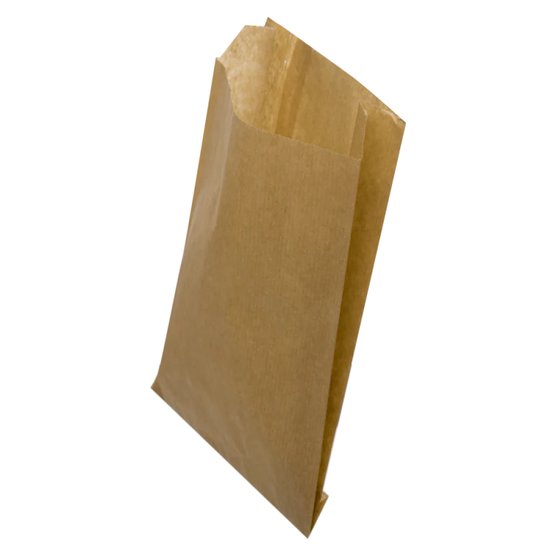 Bolsa Bollería Papel Kraft Verjurado 9+5x24cm