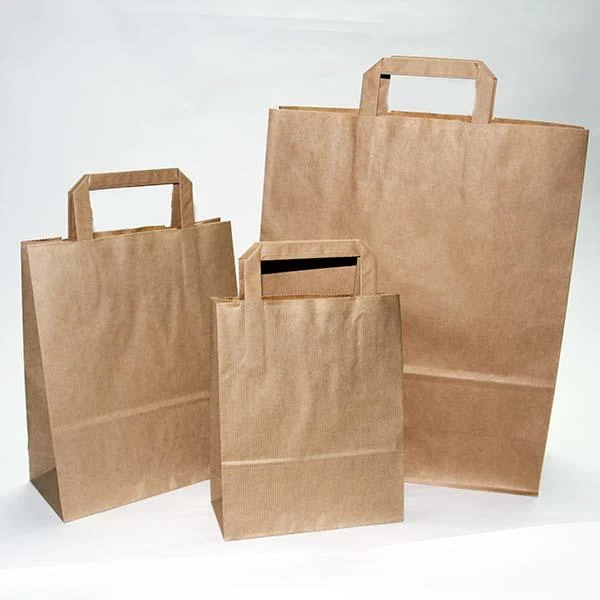 Bolsa Kraft Asa Plana S1 90gsm (26+14x32cm)