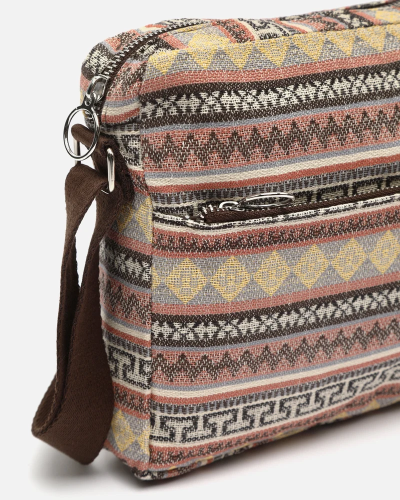 Jakiti bolso bandolera con estampado jacquard