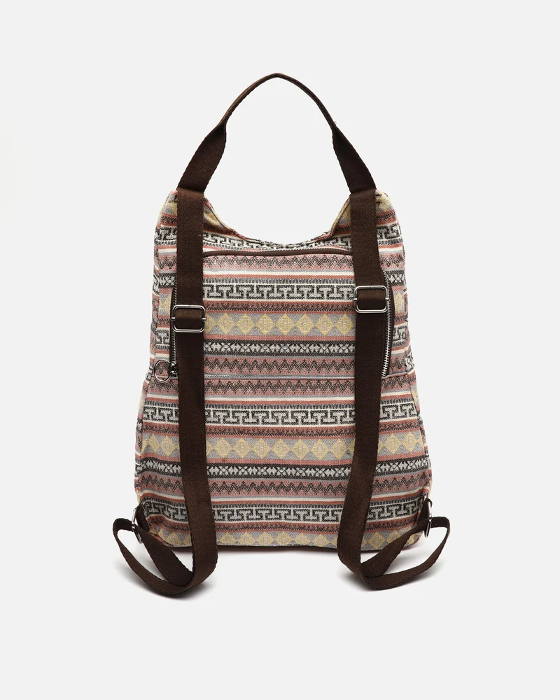 Jaka mochila antirrobo con estampado jacquard