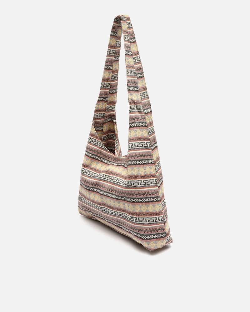 Jakita bolso hobo grande con estampado jacquard