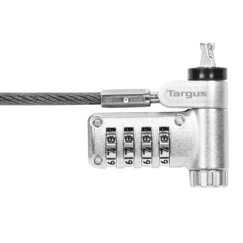 DEFCON® Ultimate Cable Combinado Serializado Universal Candado con Cabezal Adaptable Slimline Candado - (B2B single pack)