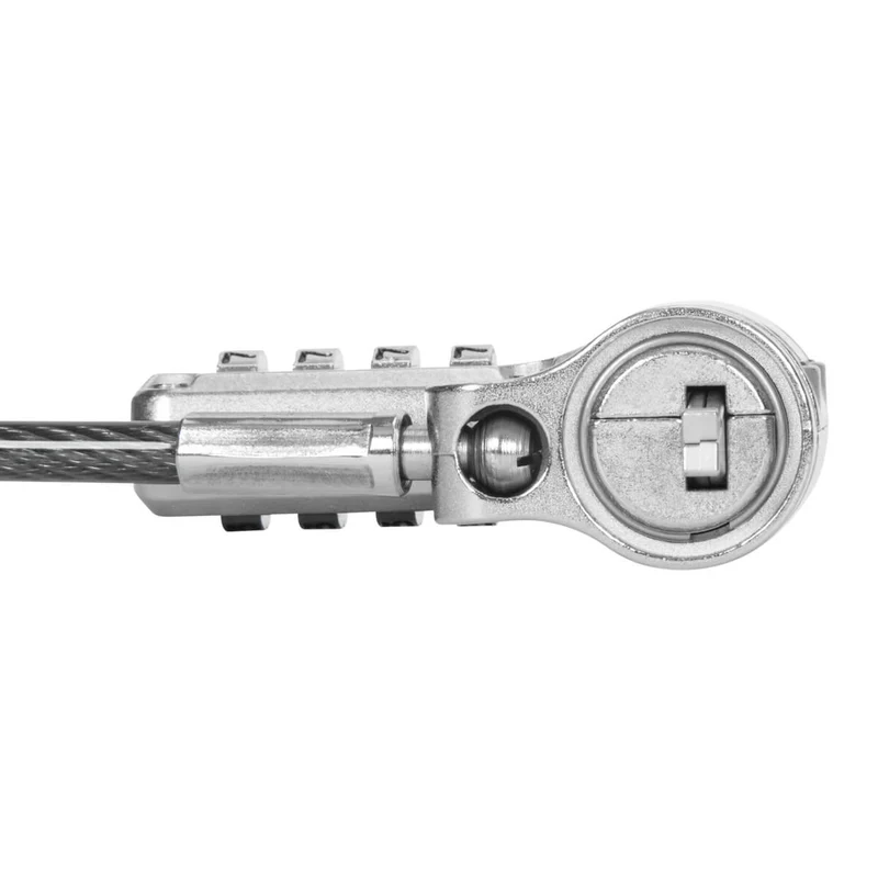 DEFCON® Ultimate Cable Combinado Serializado Universal Candado con Cabezal Adaptable Slimline Candado - (B2B single pack)