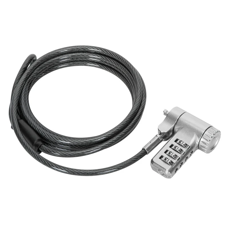 DEFCON® Ultimate Cable Combinado Serializado Universal Candado con Cabezal Adaptable Slimline Candado - (B2B single pack)