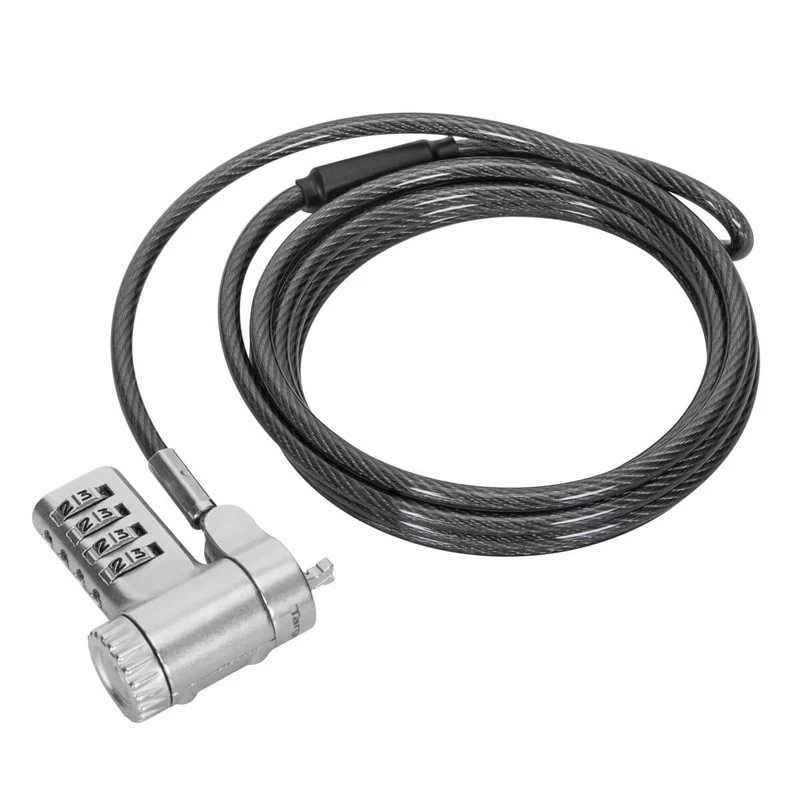 DEFCON® Ultimate Cable Combinado Serializado Universal Candado con Cabezal Adaptable Slimline Candado - (B2B single pack)