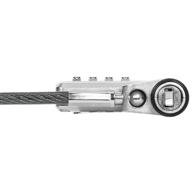 DEFCON® Ultimate Cable Combinado Serializado Universal Candado con Cabezal Adaptable Slimline Candado - (B2B single pack)