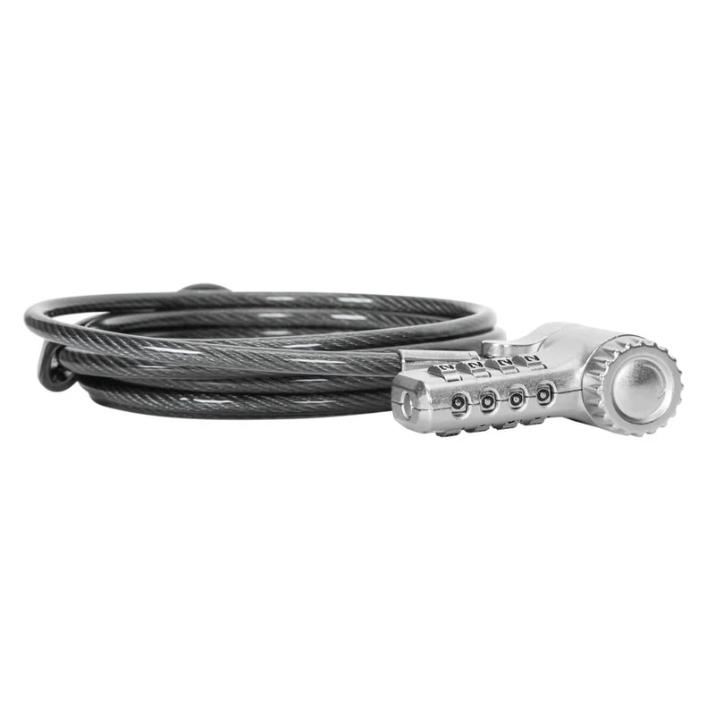 DEFCON® Ultimate Cable Combinado Serializado Universal Candado con Cabezal Adaptable Slimline Candado - (B2B single pack)