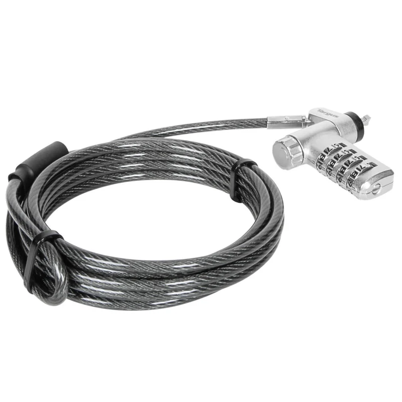 DEFCON® Ultimate Cable Combinado Serializado Universal Candado con Cabezal Adaptable Slimline Candado - (B2B single pack)