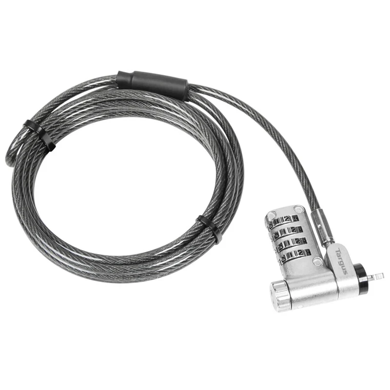 DEFCON® Ultimate Cable Combinado Serializado Universal Candado con Cabezal Adaptable Slimline Candado - (B2B single pack)
