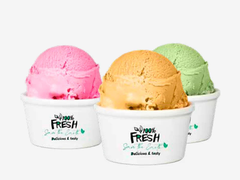 Tarrina Helado Blanca 120ml (4oz)