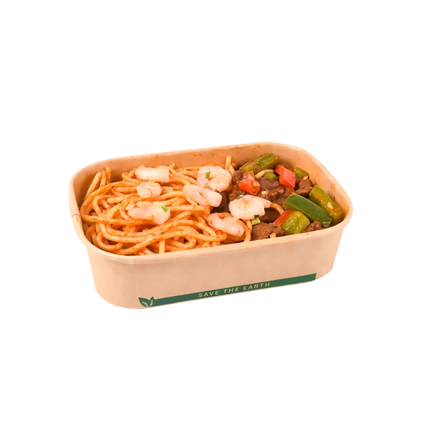 Tapa Transparente para Envase Microondable Kraft 500/750/1000ml