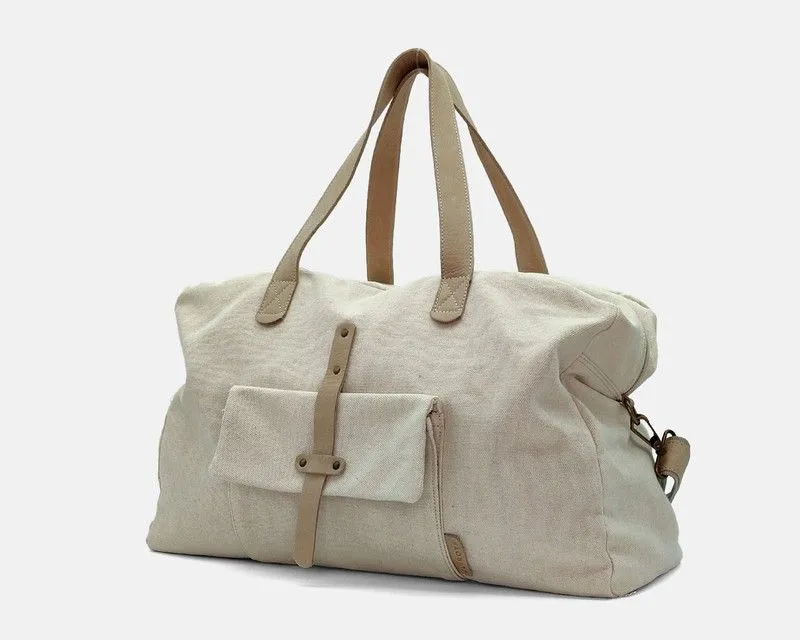 Bolso de mano y bandolera CUIROTS Mist de lona y piel