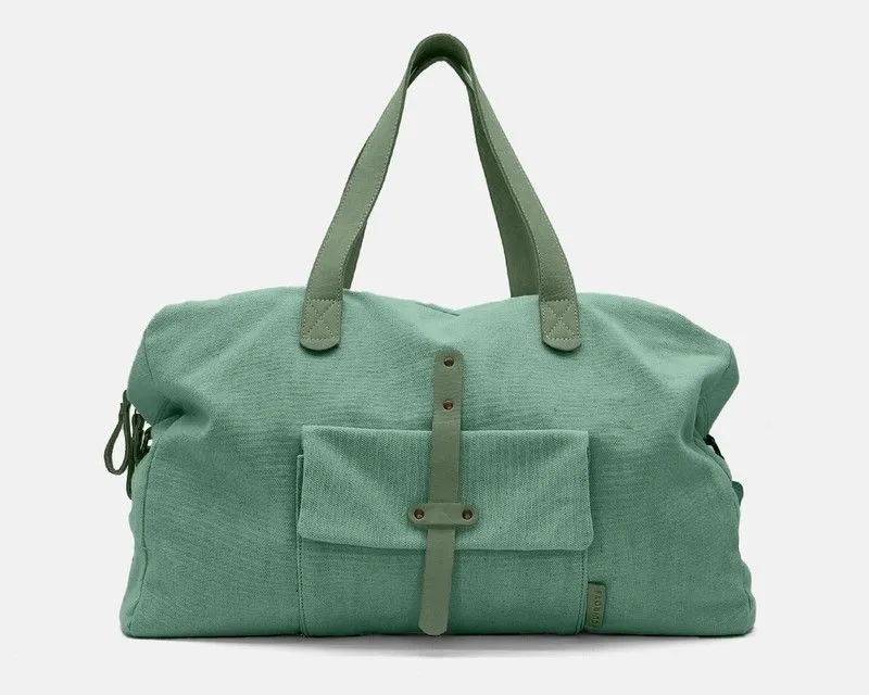 Bolso de mano y bandolera CUIROTS Mist de lona y piel