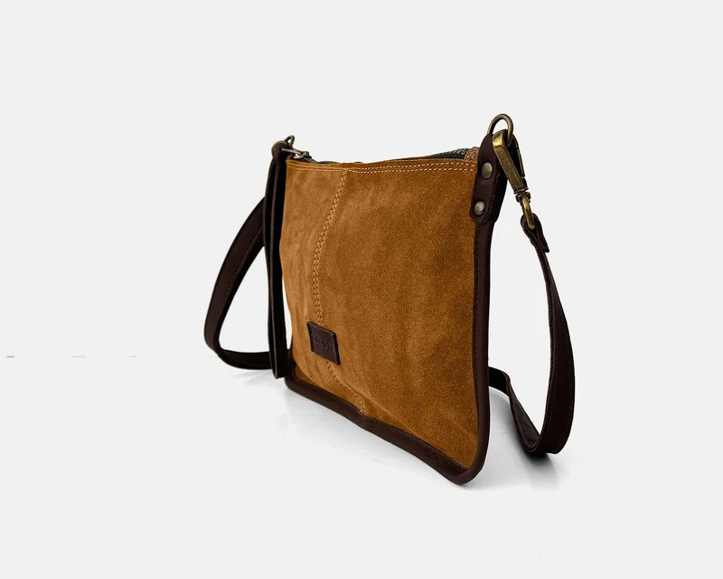Bolso de mano pequeño y bandolera de serraje CUIROTS Zoe