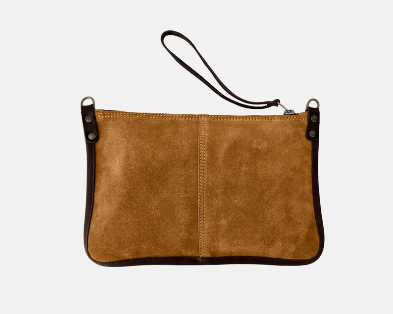 Bolso de mano pequeño y bandolera de serraje CUIROTS Zoe