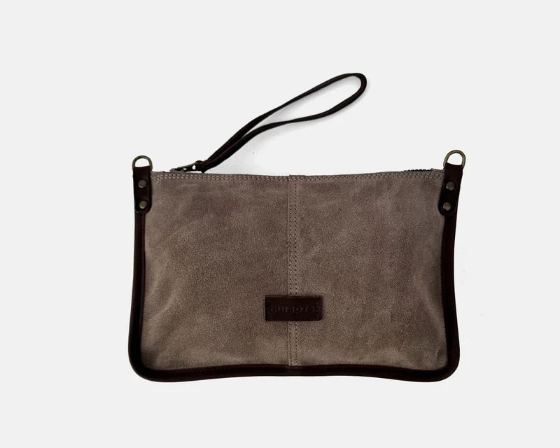 Bolso de mano pequeño y bandolera de serraje CUIROTS Zoe