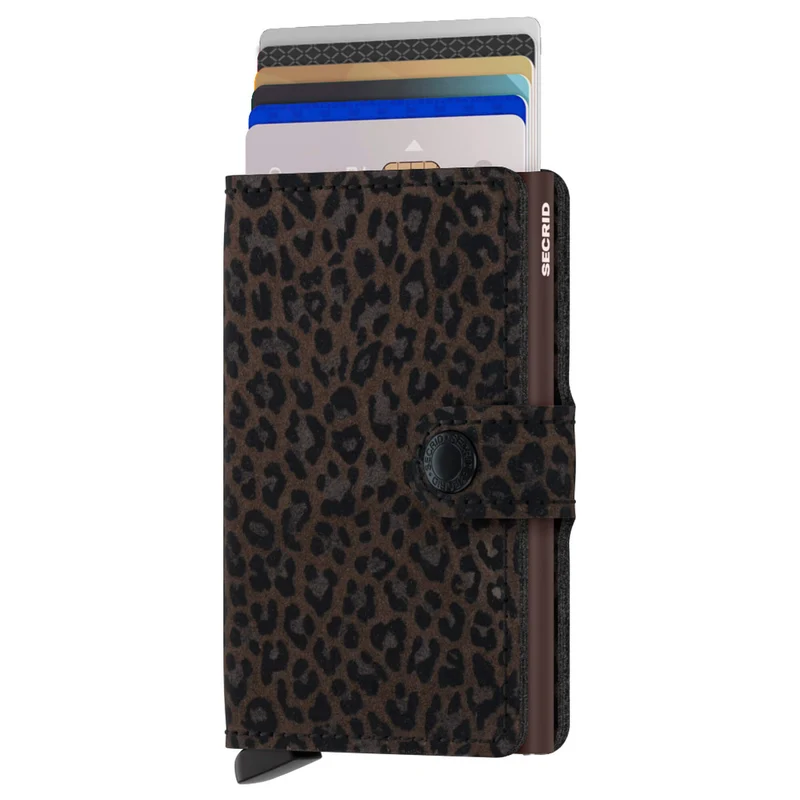 Secrid Miniwallet Leo - Cartera 6cc 10.2 cm RFID (brown)