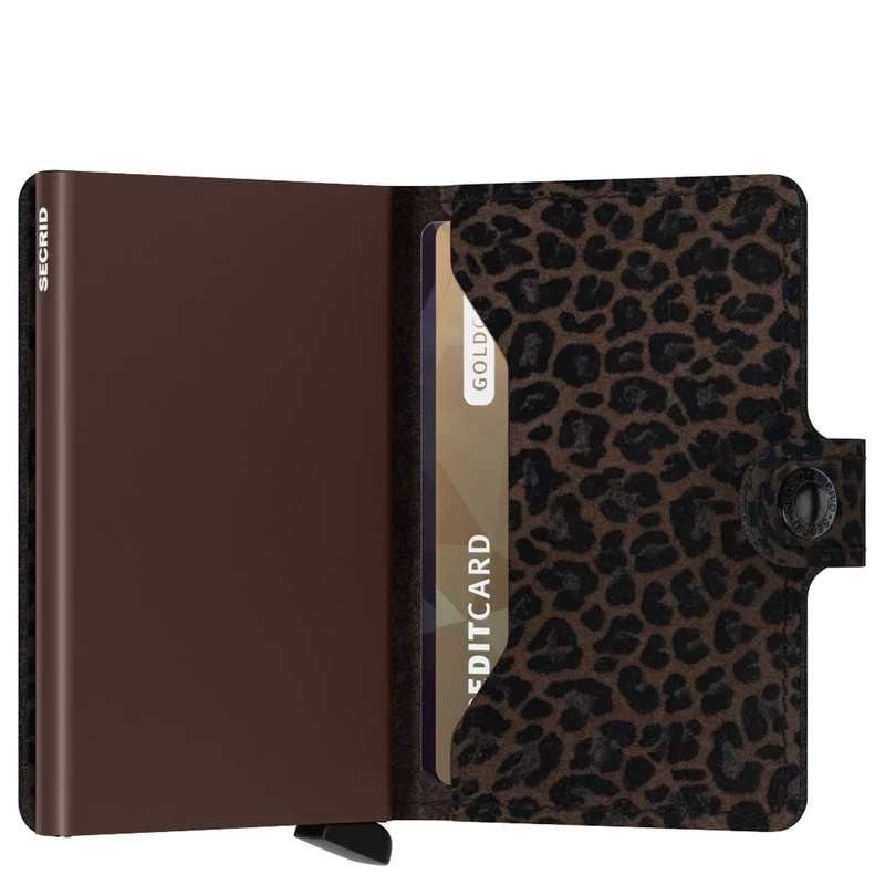 Secrid Miniwallet Leo - Cartera 6cc 10.2 cm RFID (brown)