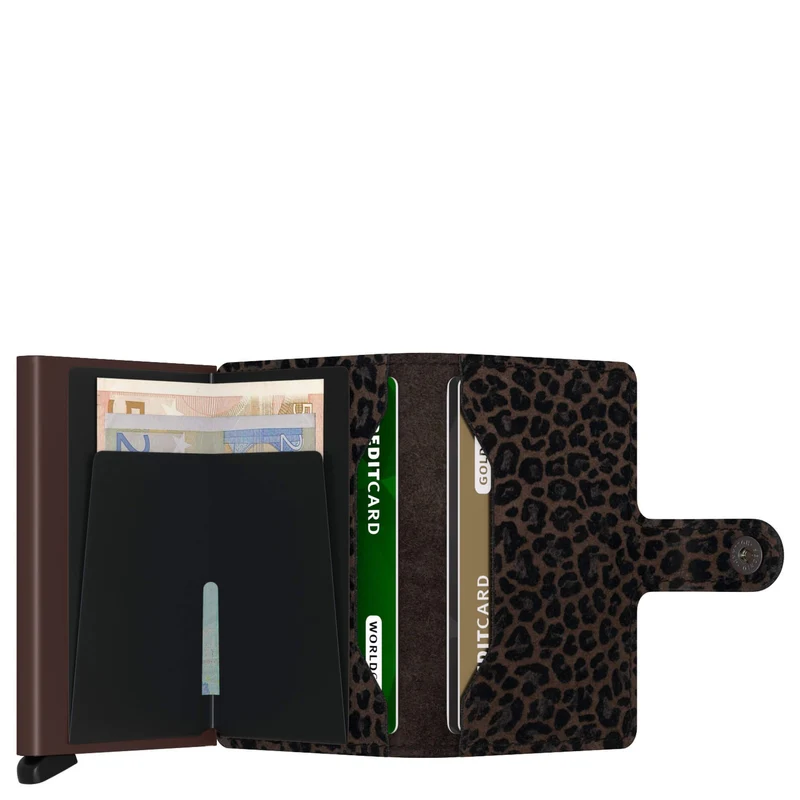 Secrid Miniwallet Leo - Cartera 6cc 10.2 cm RFID (brown)