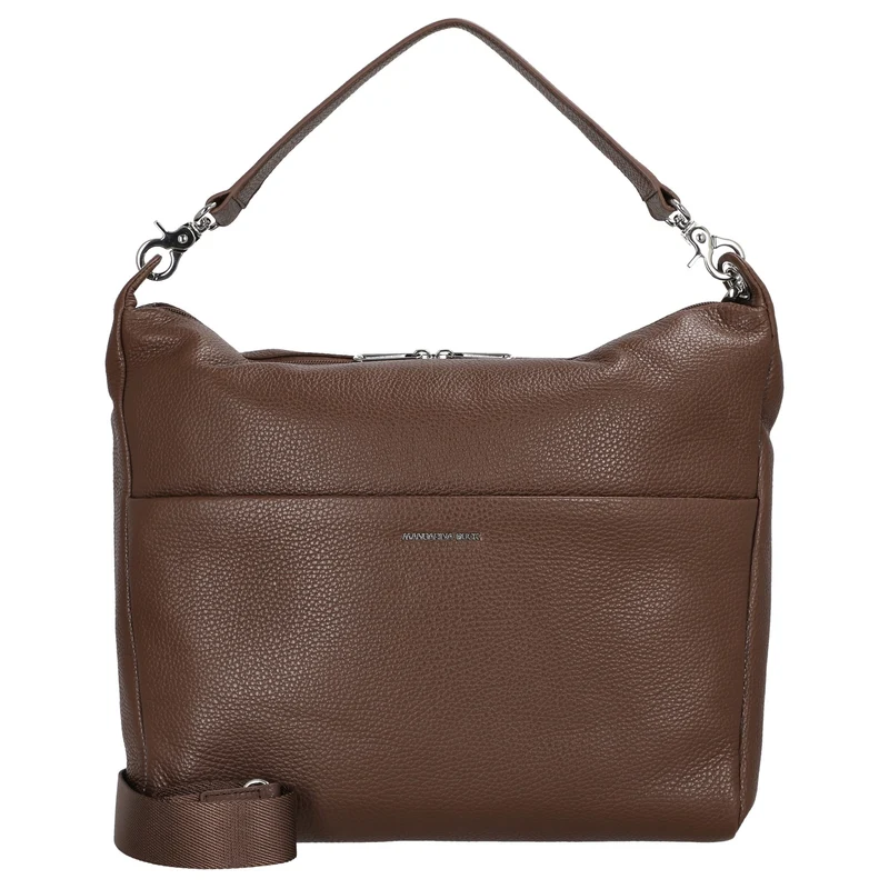Mandarina Duck Mellow Leather Hobo - Bolso de hombro 33 cm (milk chocolate)