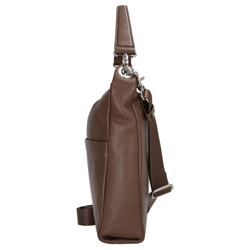 Mandarina Duck Mellow Leather Hobo - Bolso de hombro 33 cm (milk chocolate)