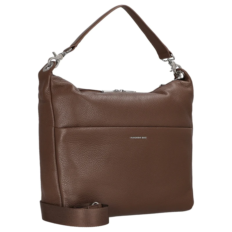 Mandarina Duck Mellow Leather Hobo - Bolso de hombro 33 cm (milk chocolate)