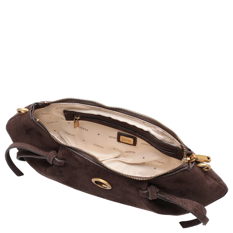Guess Allegra Bag - Bolso de hombro 37 cm (espresso)