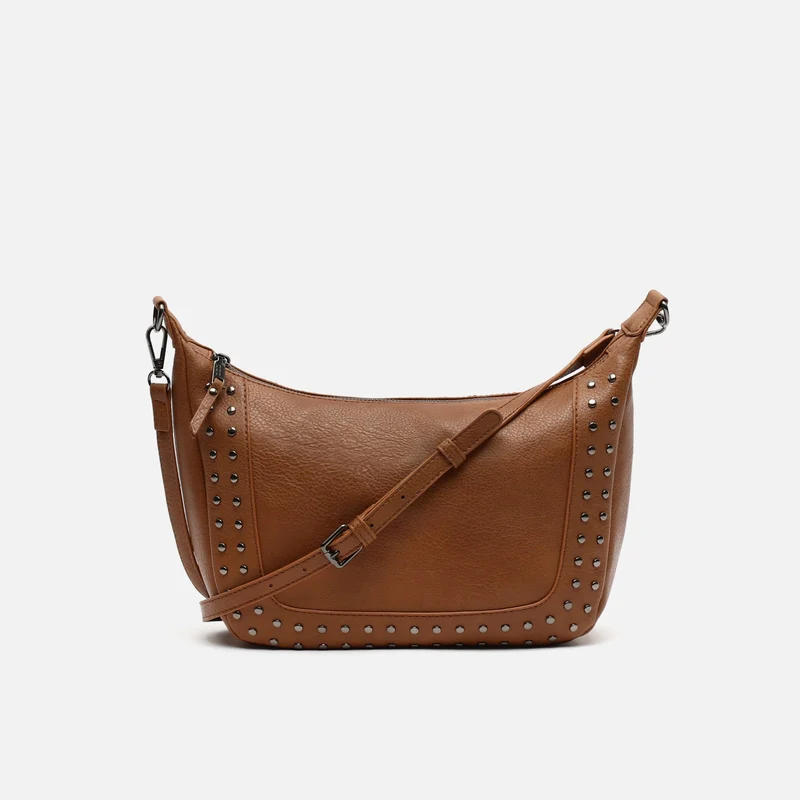 Kalania bolso bandolera mediano con detalles metálicos ED.