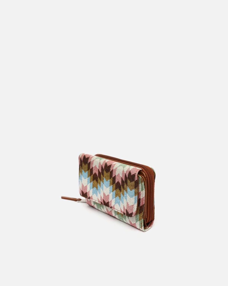 Dila monedero grande estampado jacquard