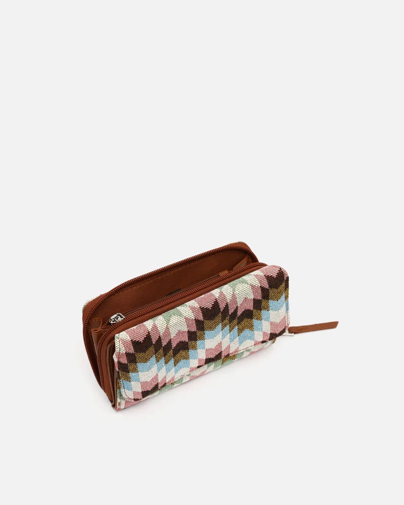 Dila monedero grande estampado jacquard