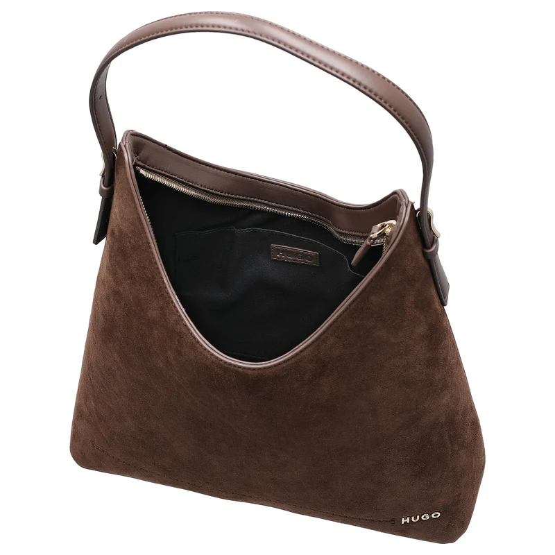 HUGO Women Yorih Hobo - Bolso de hombro 35 cm (dark brown)
