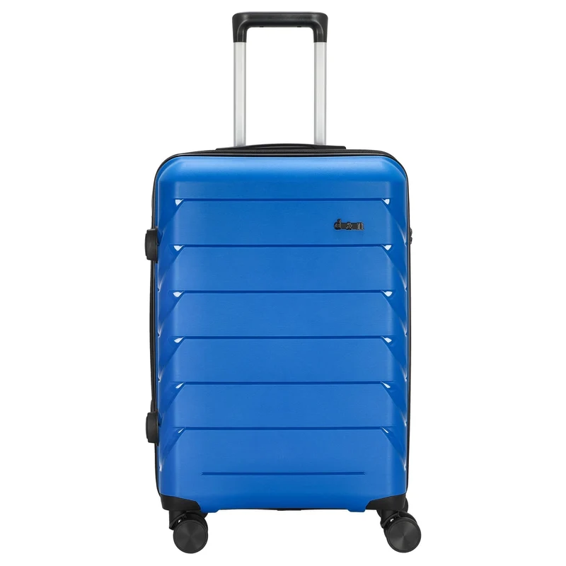 D&N Travel Line 4100 - Maleta de 4 ruedas M 64 cm (azul)