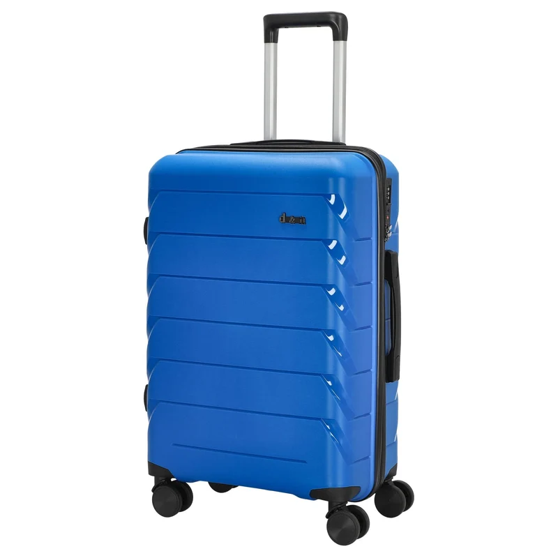 D&N Travel Line 4100 - Maleta de 4 ruedas M 64 cm (azul)