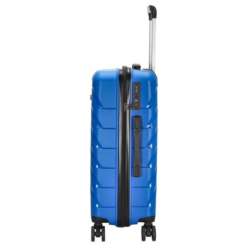 D&N Travel Line 4100 - Maleta de 4 ruedas M 64 cm (azul)
