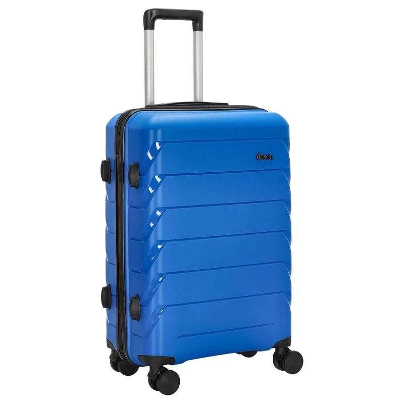D&N Travel Line 4100 - Maleta de 4 ruedas M 64 cm (azul)