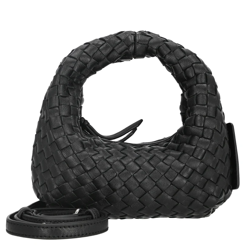 Les Visionnaires Greta Micro Weave Silky - Bolso de mano 20 cm (black)