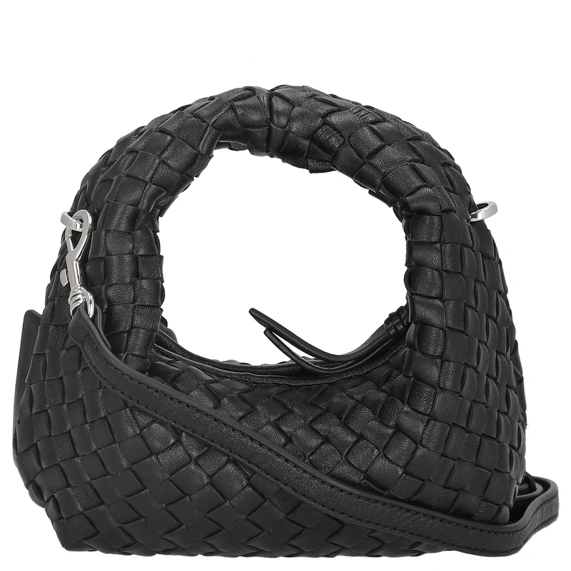 Les Visionnaires Greta Micro Weave Silky - Bolso de mano 20 cm (black)