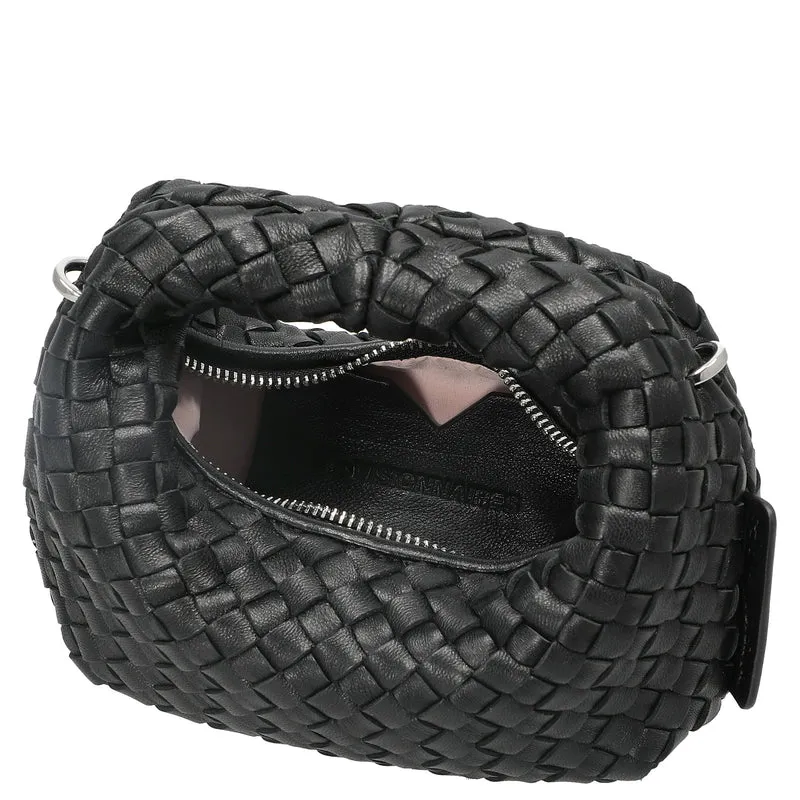 Les Visionnaires Greta Micro Weave Silky - Bolso de mano 20 cm (black)