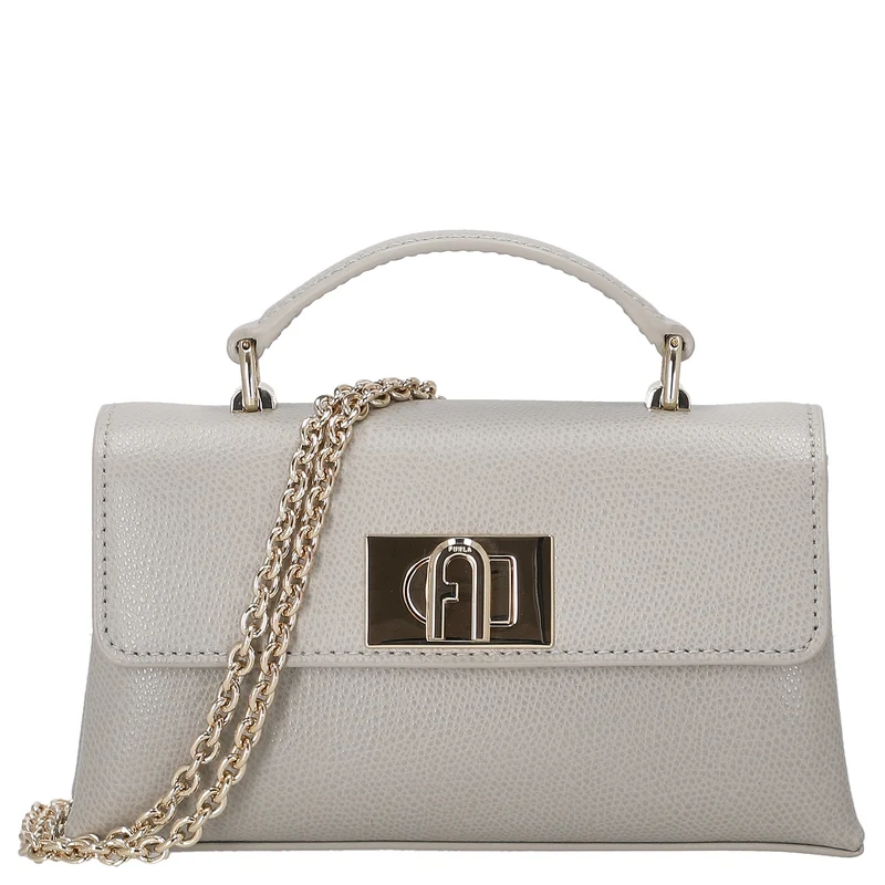 Furla 1927 Mini - Bolso bandolera 18 cm (stone gray)