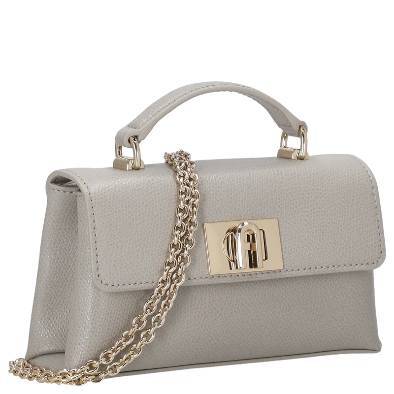 Furla 1927 Mini - Bolso bandolera 18 cm (stone gray)