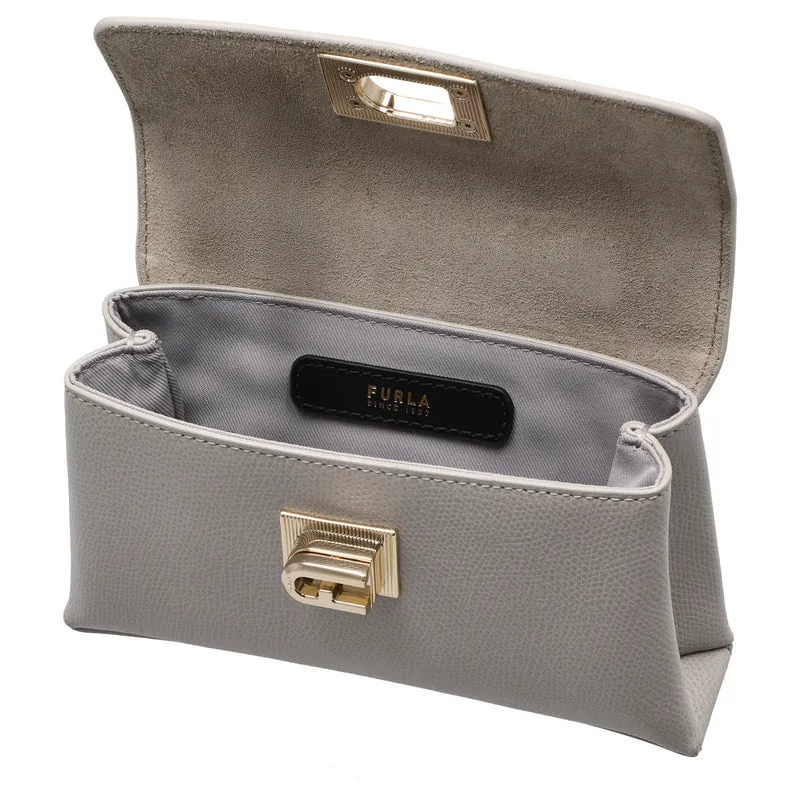 Furla 1927 Mini - Bolso bandolera 18 cm (stone gray)