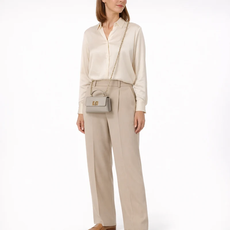 Furla 1927 Mini - Bolso bandolera 18 cm (stone gray)