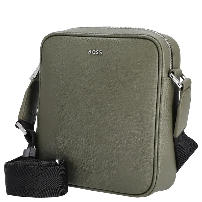 BOSS Men Northon NS Zip - Bolso bandolera 20 cm (open green)