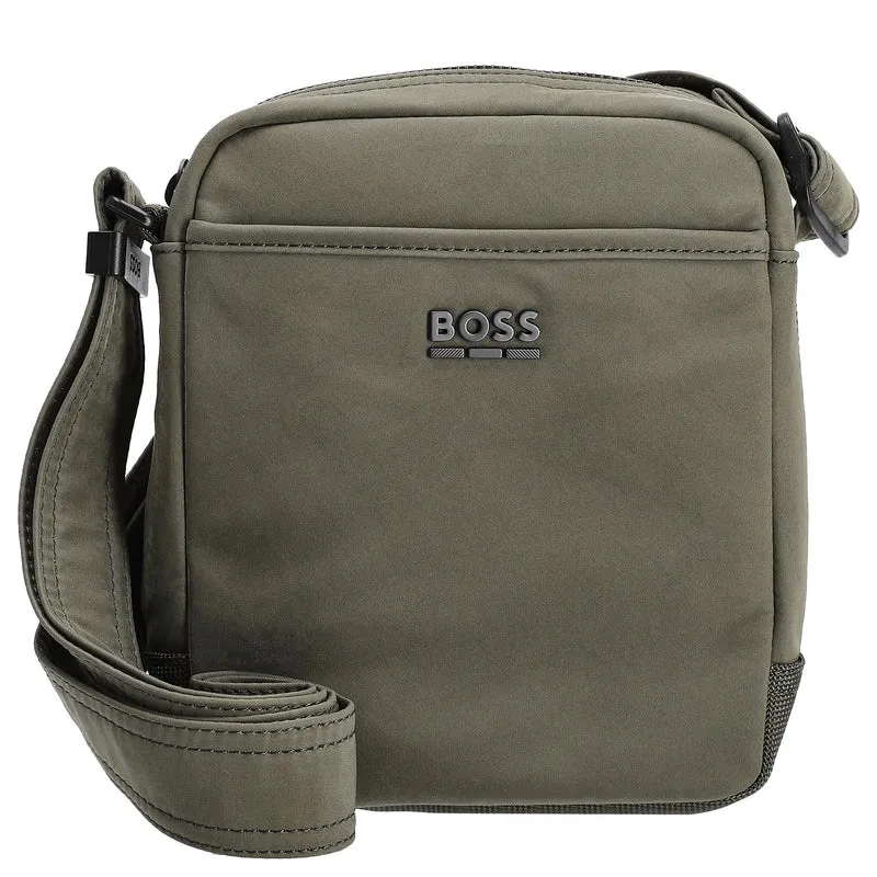 BOSS Men Eryk NS Zip - Bolso bandolera 19 cm (bright green)