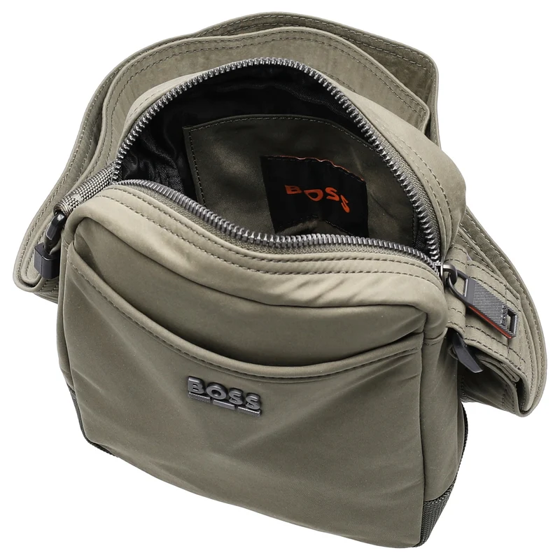 BOSS Men Eryk NS Zip - Bolso bandolera 19 cm (bright green)