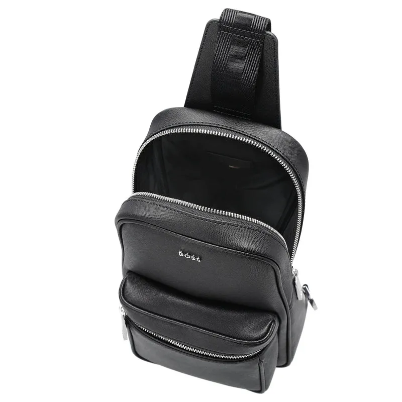 BOSS Men Northon Monostrap Sling Bag - Bolso bandolera 31 cm (black)