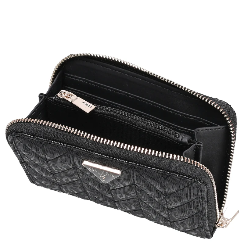 Guess Stacey SLG Medium Zip - Cartera 4cc 14 cm (black)
