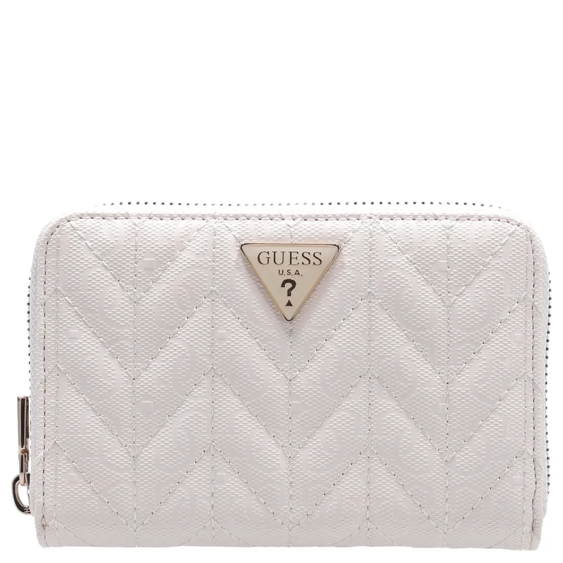Guess Stacey SLG Medium Zip - Cartera 4cc 14 cm (off white)