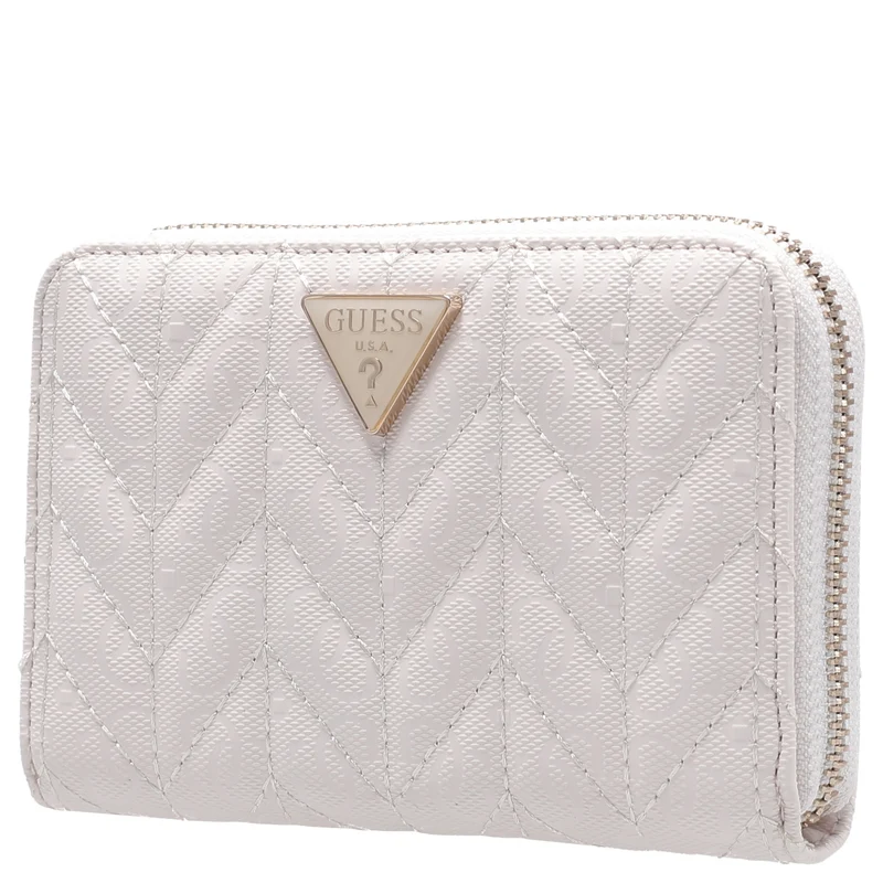 Guess Stacey SLG Medium Zip - Cartera 4cc 14 cm (off white)