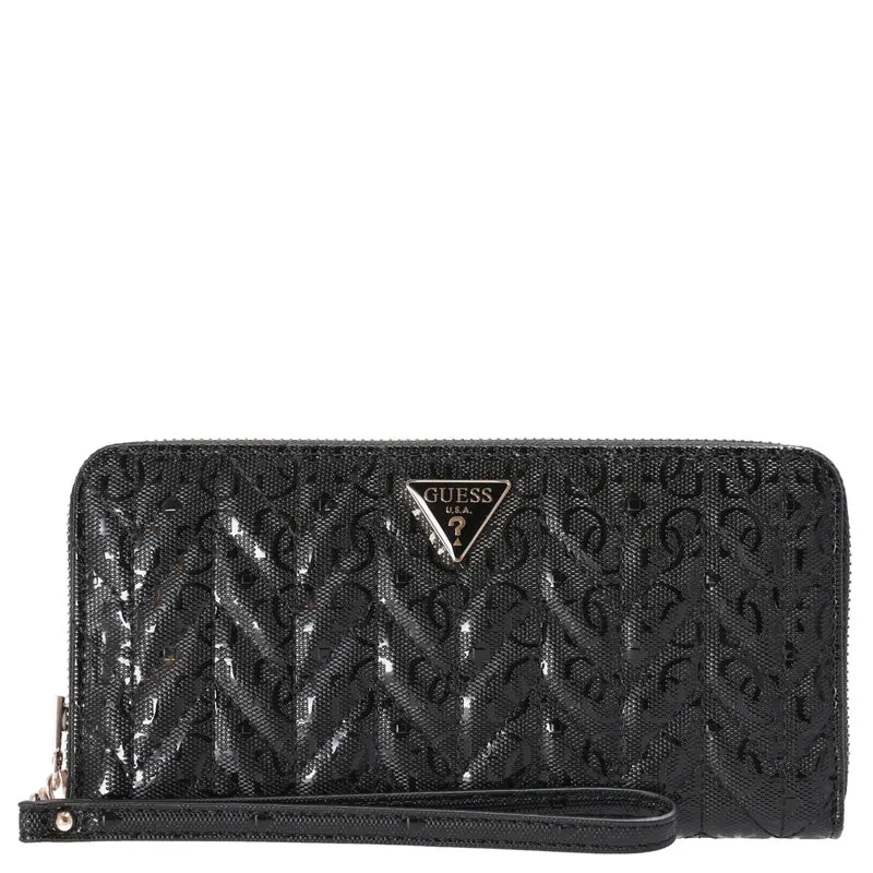 Guess Stacey SLG Large Zip - Cartera 12cc 21 cm (black)